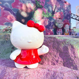 LEBLON HELLO KITTY DRESS GLOSSY WHITE & RED 27CM