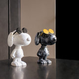 LEBLON SNOOPY SUN GRAF WHITE & BLACK 27CM