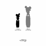 LEBLON MICKEY ROCK MATT WHITE AND BLACK BY ARIK LEVY 43CM