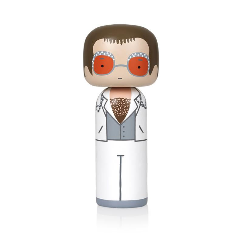 Elton John in white Doll