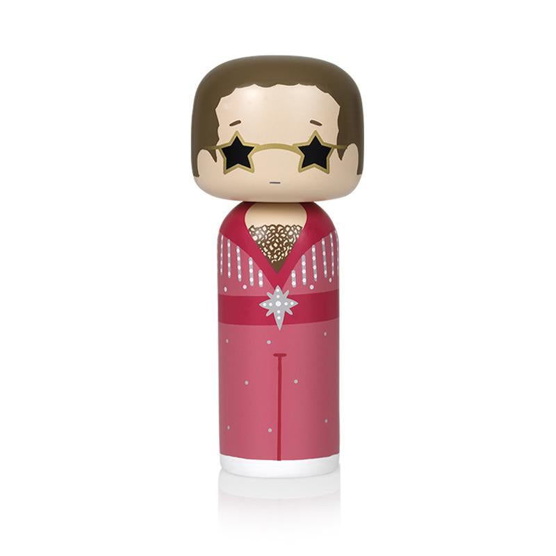 Elton John in pink Doll