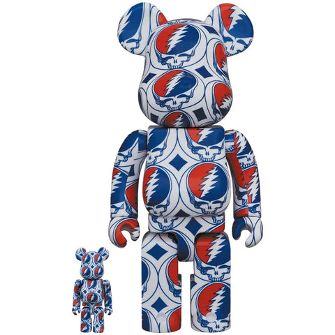 BE@RBRICK GRATEFUL DEAD (STEAL YOUR FACE) 100% & 400% set