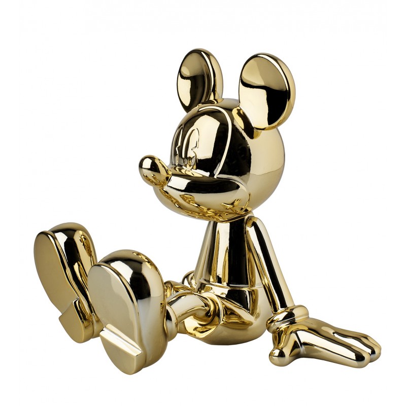 LEBLON SITTING MICKEY BY MARCEL WANDERS CHROMED GOLD
