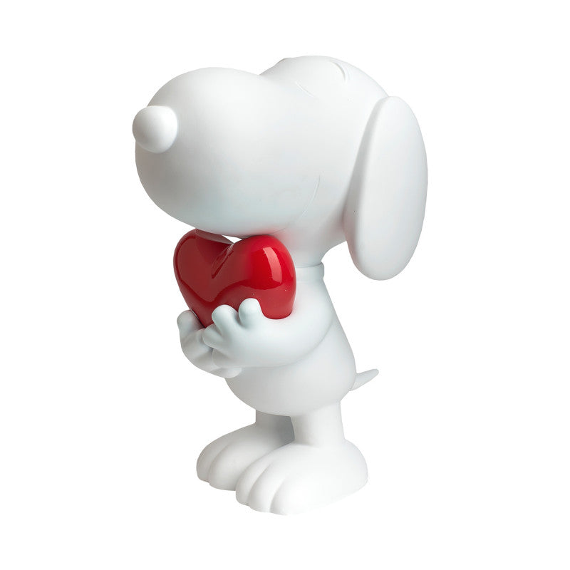 LEBLON SNOOPY HEART MATT WHITE & GLOSSY RED 27CM