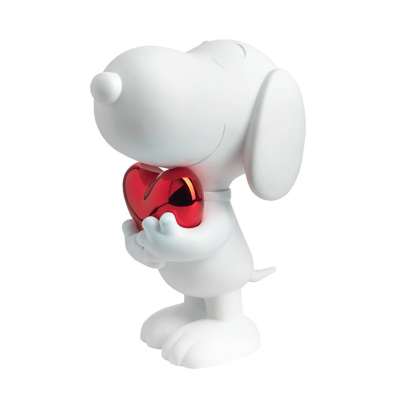 LEBLON SNOOPY HEART MATT WHITE & CHROMED RED 27CM