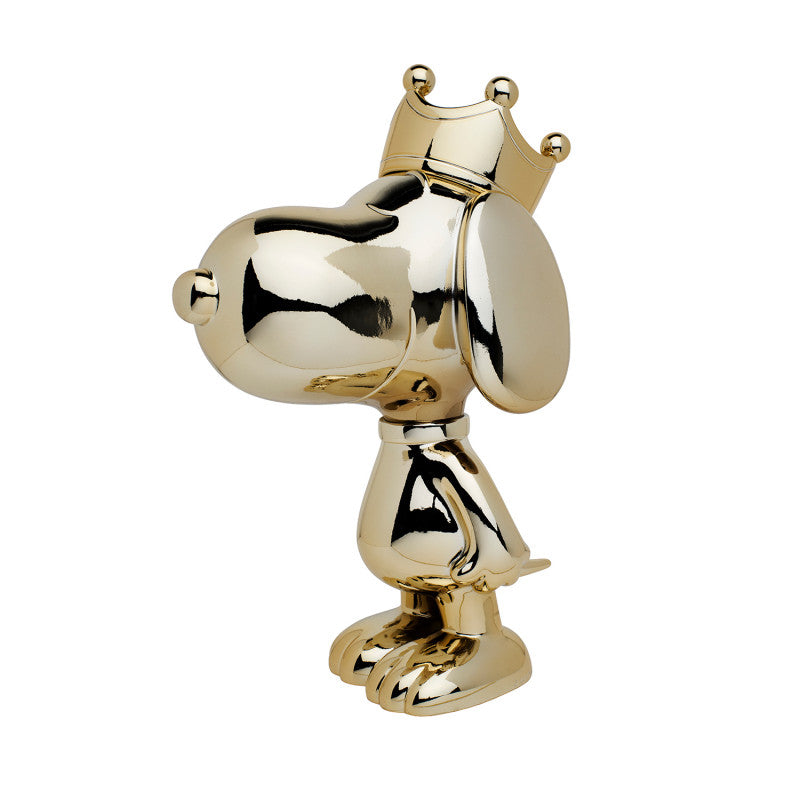 LEBLON SNOOPY CROWN FULL CHROMED GOLD 31CM