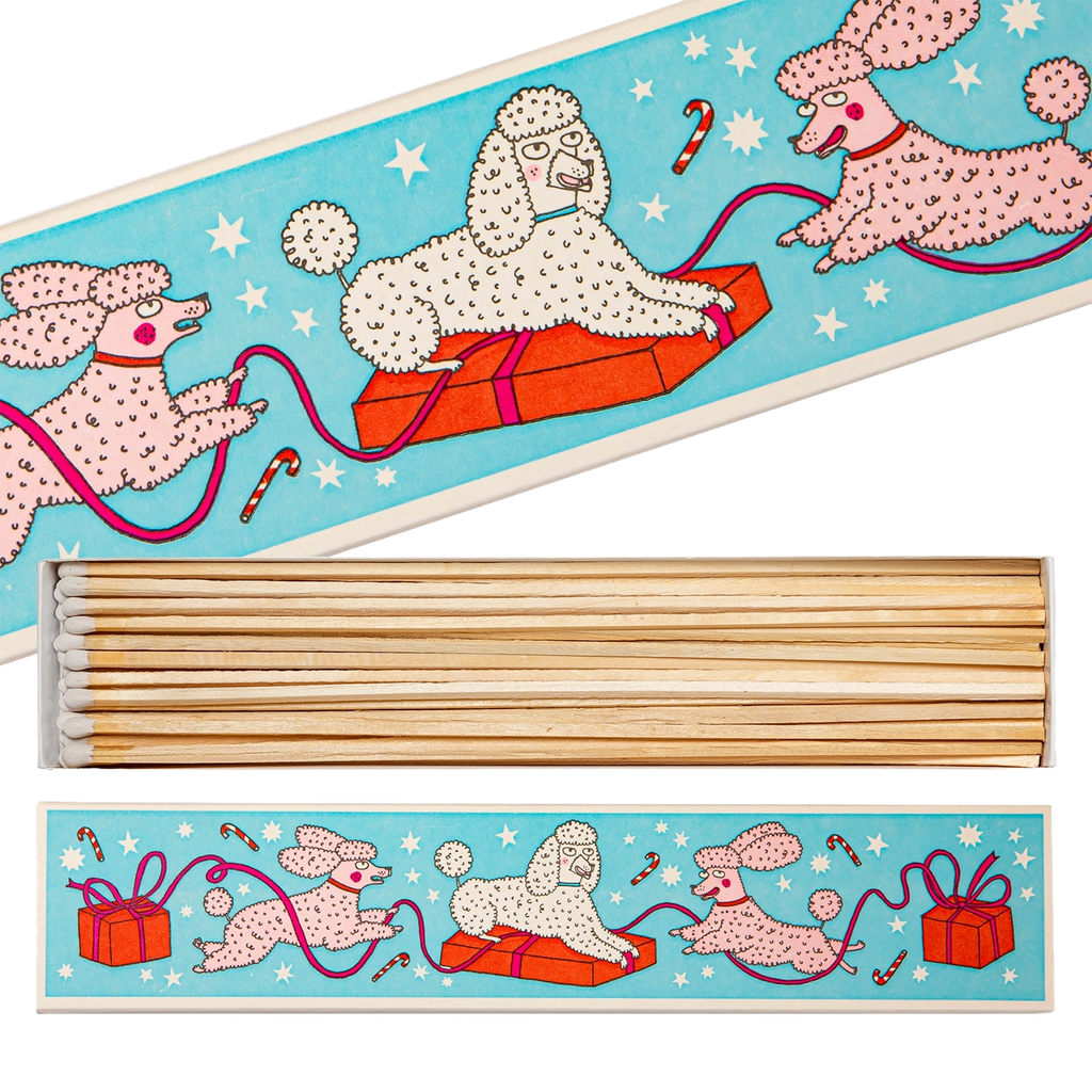 Christmas Poodles Long Matches