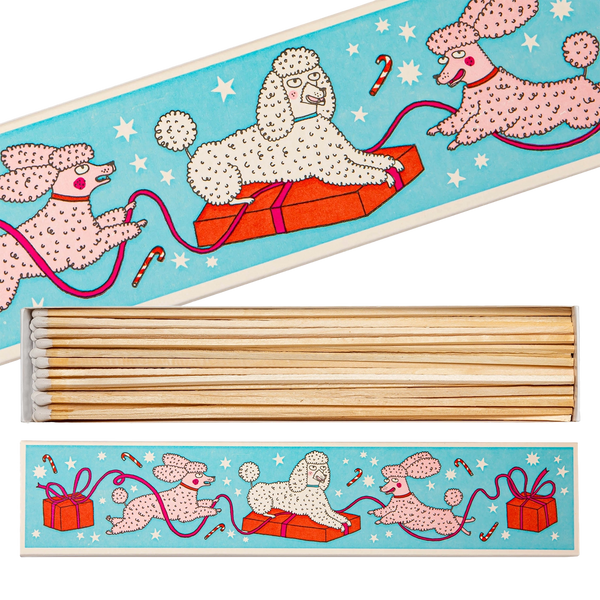 Christmas Poodles Long Matches