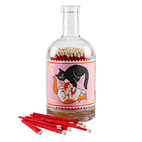 Christmas Cats Match Bottle
