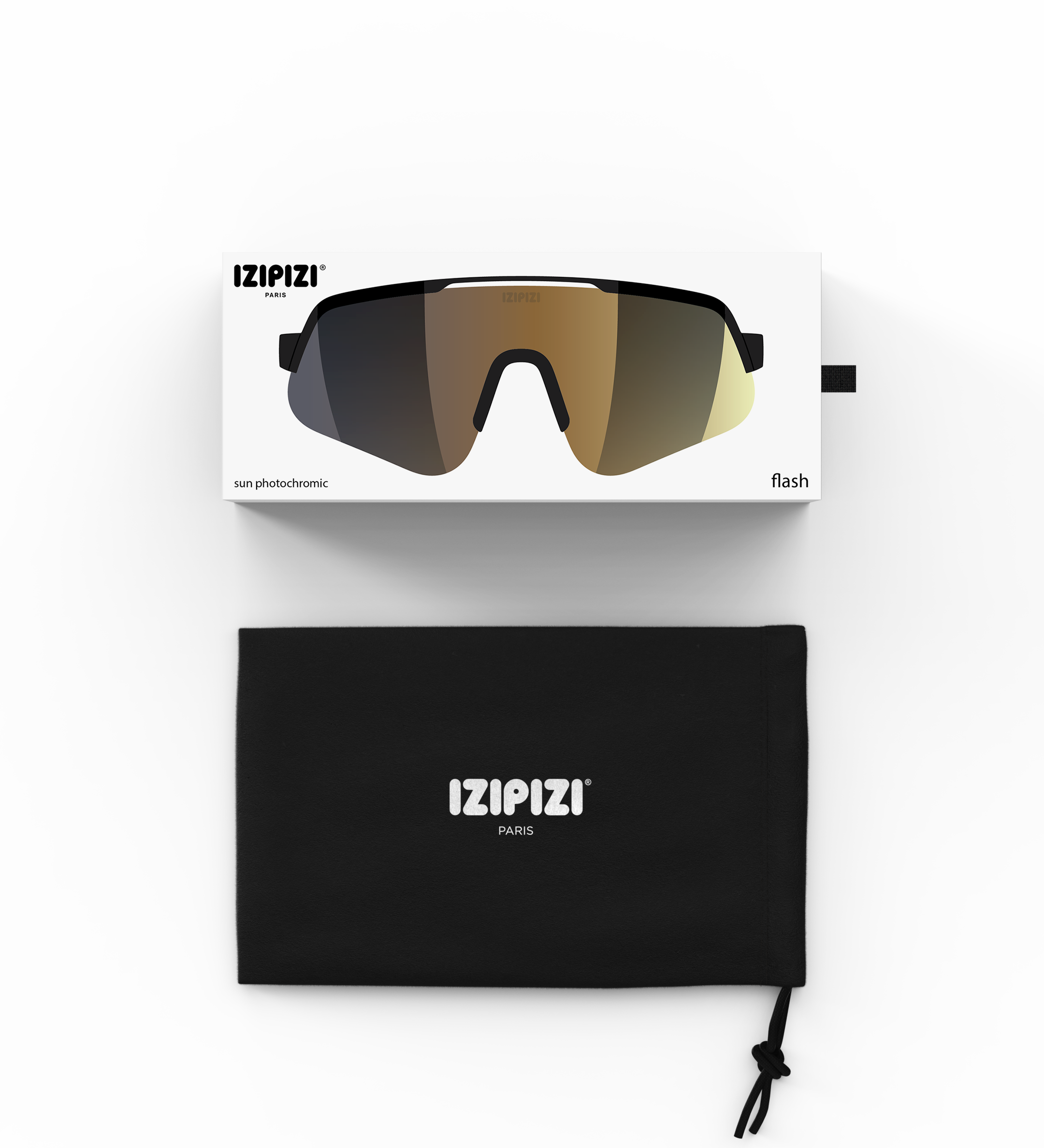 IZIPIZI משקפי ספורט FLASH Black
