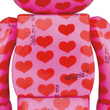 BE@RBRICK PINK HEART 100％ & 400％ set