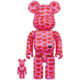 BE@RBRICK PINK HEART 100％ & 400％ set