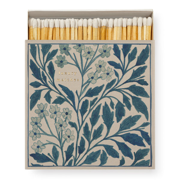 Blue Floral Matches by Wanderlust Paper