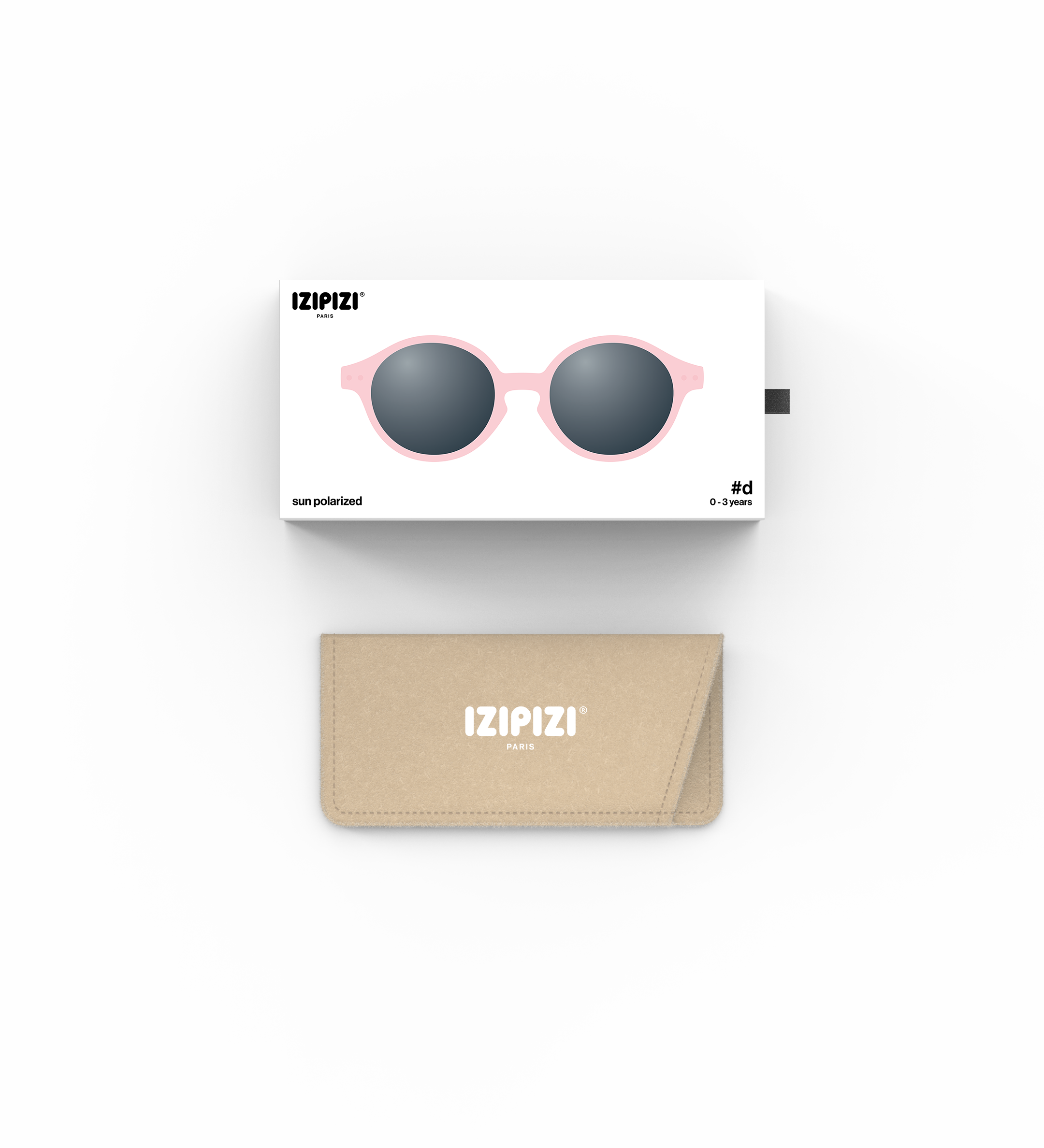 IZIPIZI משקפי שמש תינוקות (0-3 שנים) Pastel Pink
