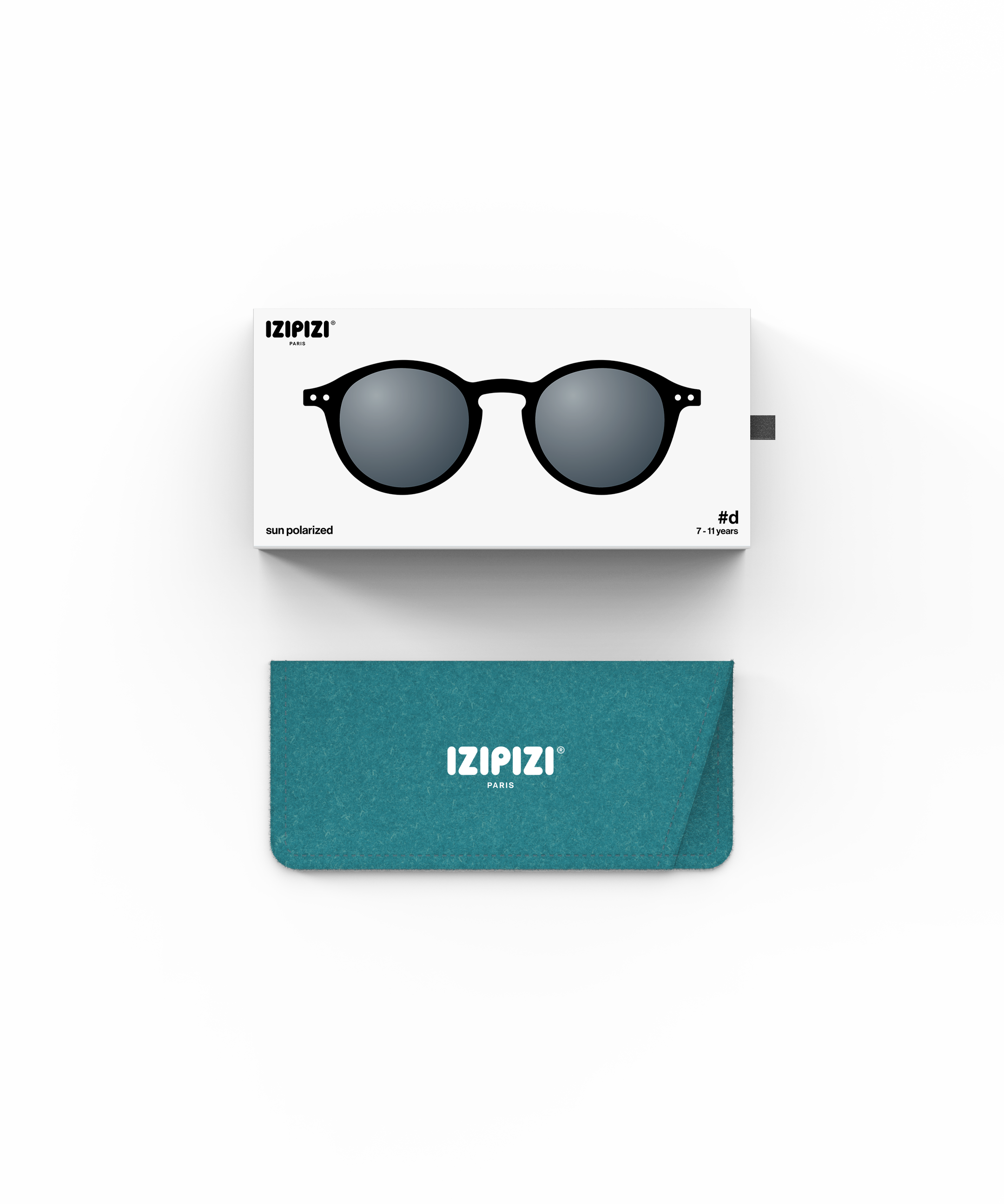 IZIPIZI משקפי שמש לילדים D (גיל 7-11) Black