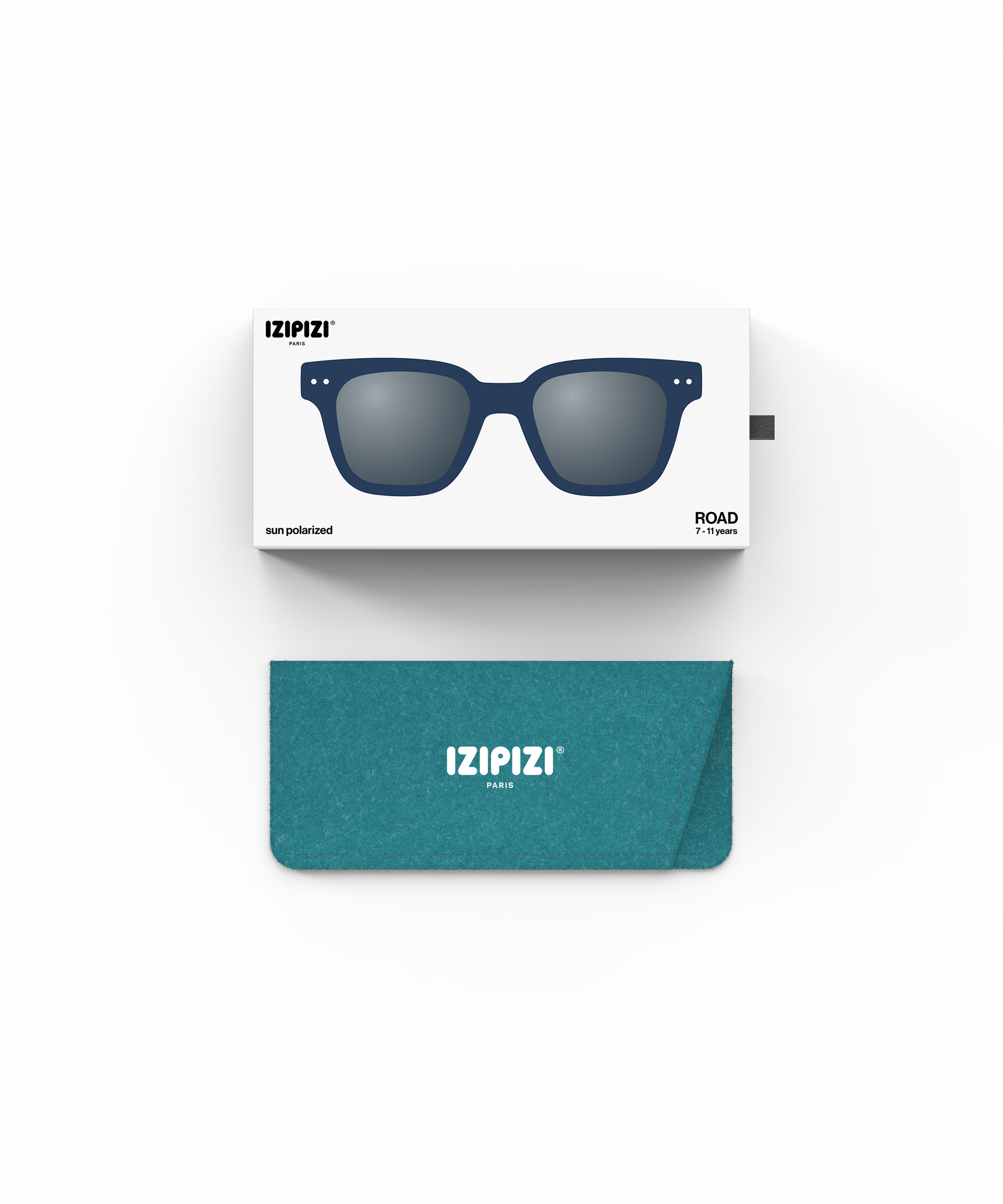 IZIPIZI משקפי שמש לילדים (גיל 7-11) ROAD Navy Blue