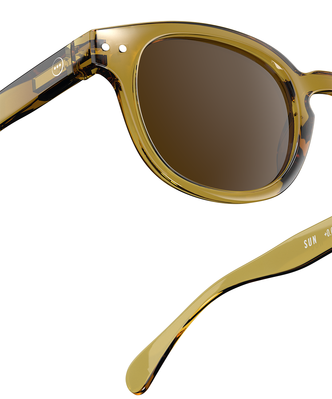 IZIPIZI משקפי שמש Golden Green #C
