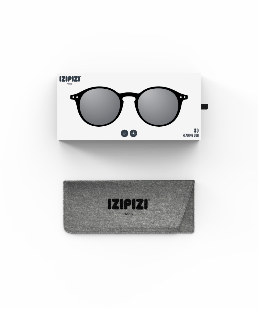 IZIPIZI משקפי שמש עם עדשת קריאה #D Black