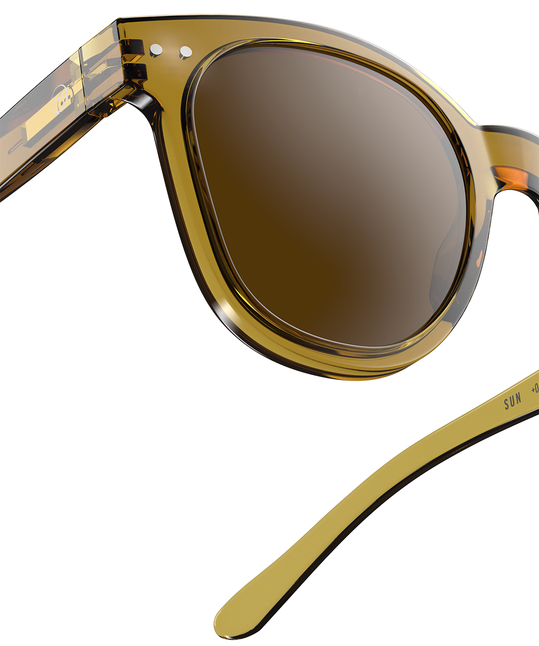 IZIPIZI משקפי שמש N# OVERSIZE Golden Green