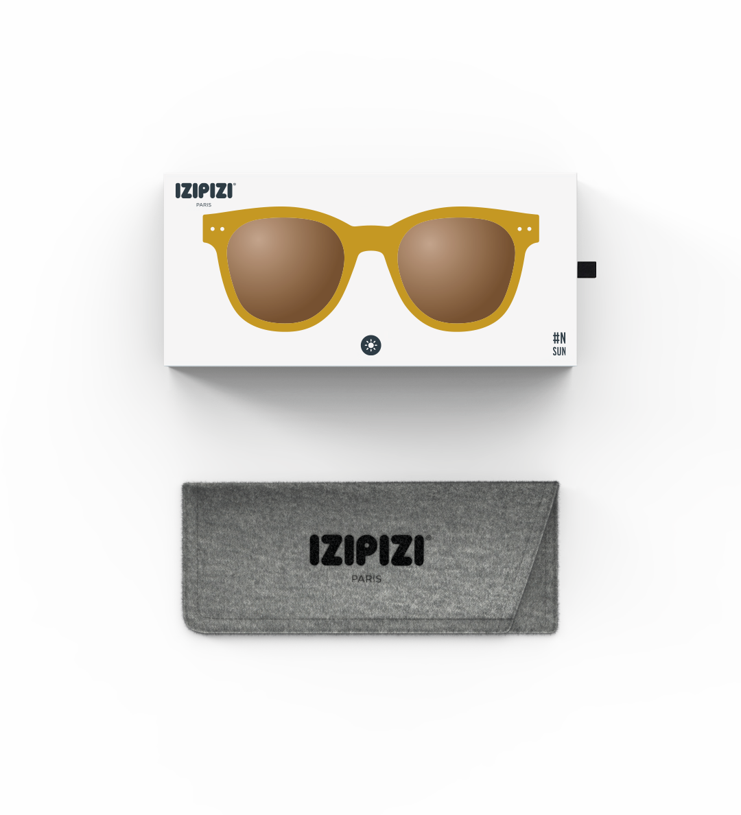 IZIPIZI משקפי שמש N# OVERSIZE Golden Green