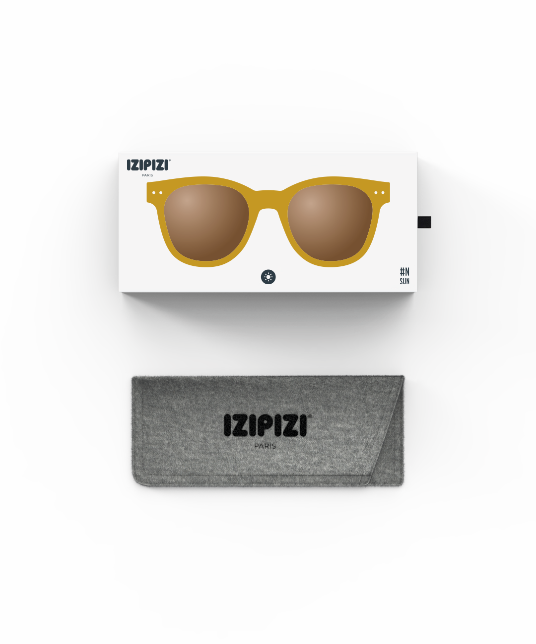 IZIPIZI משקפי שמש N# OVERSIZE Golden Green