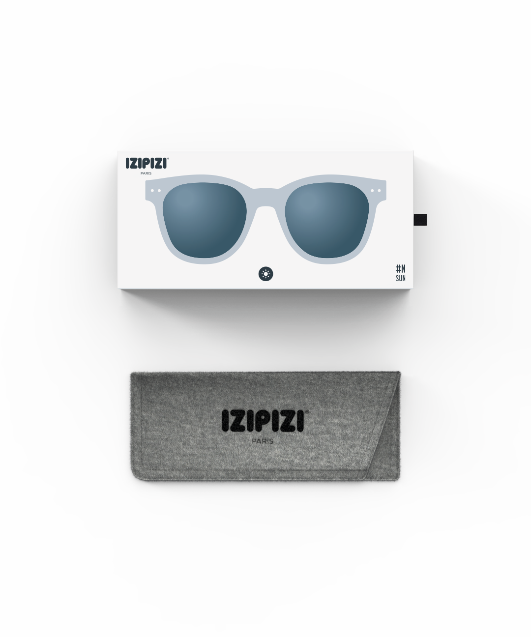 IZIPIZI משקפי שמש N# OVERSIZE Frozen Blue