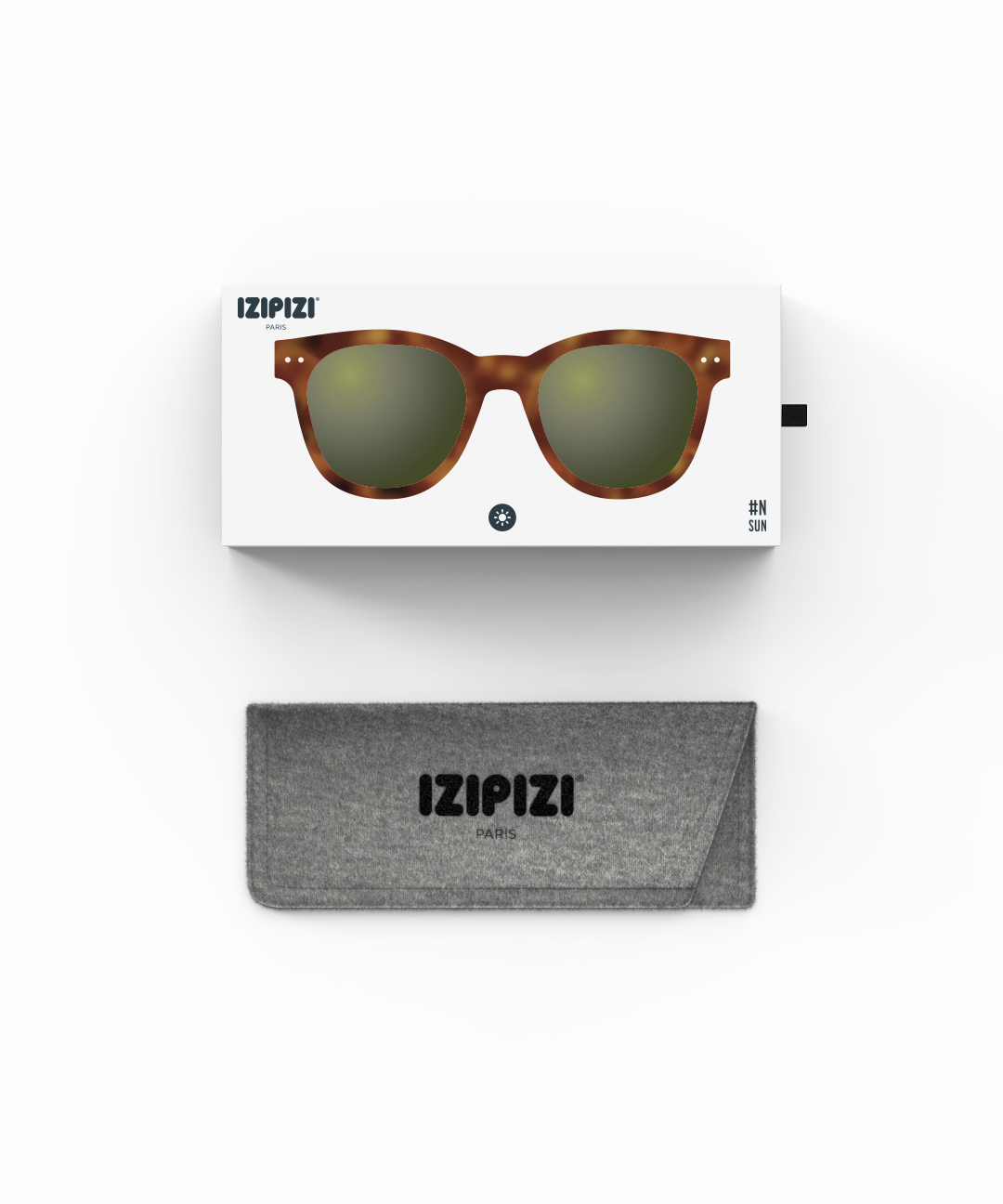 IZIPIZI משקפי שמש N# OVERSIZE Havane