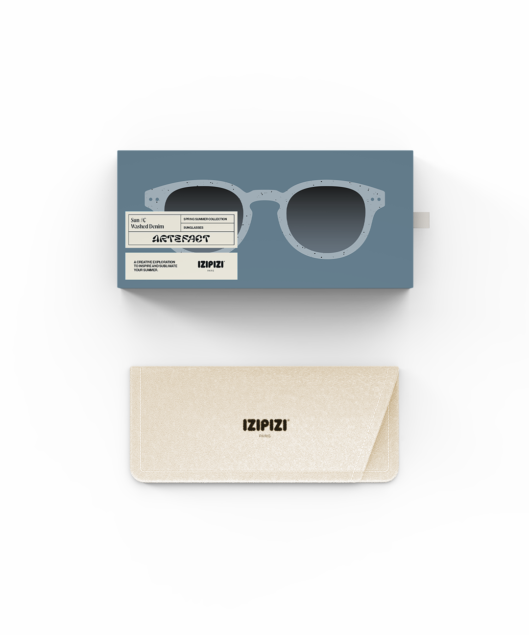 IZIPIZI משקפי שמש Washed Denim #C