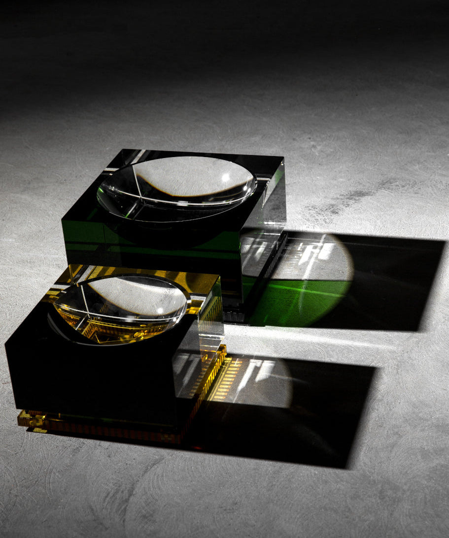 REFLECTIONS DENVER BOWL SMALL Clear/Black/Amber