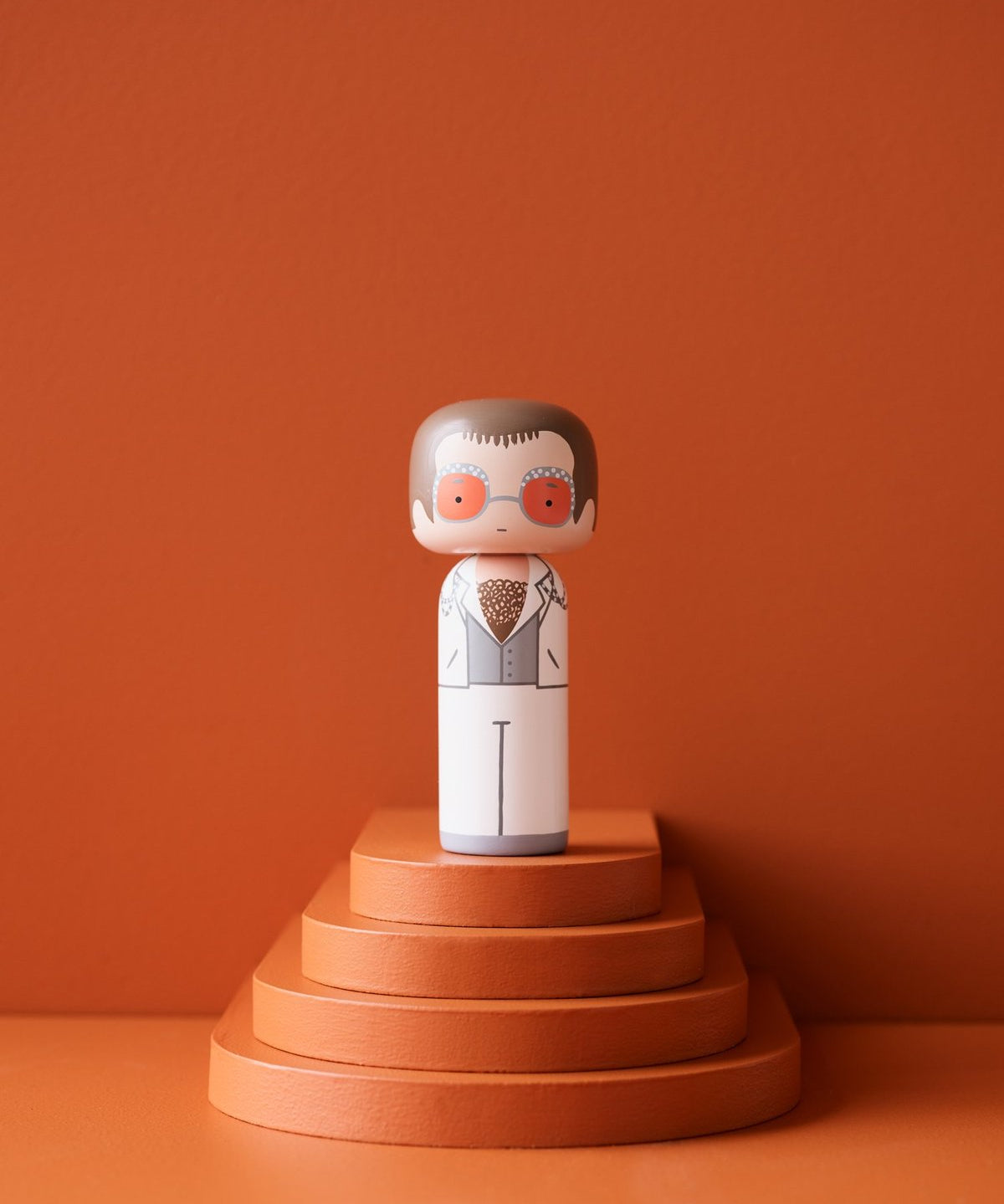 Elton John in white Doll
