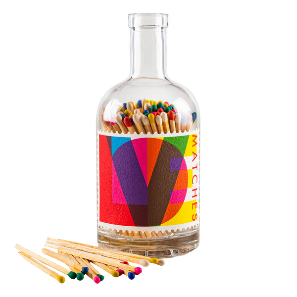 LOVE Bottle Matches by Pressink