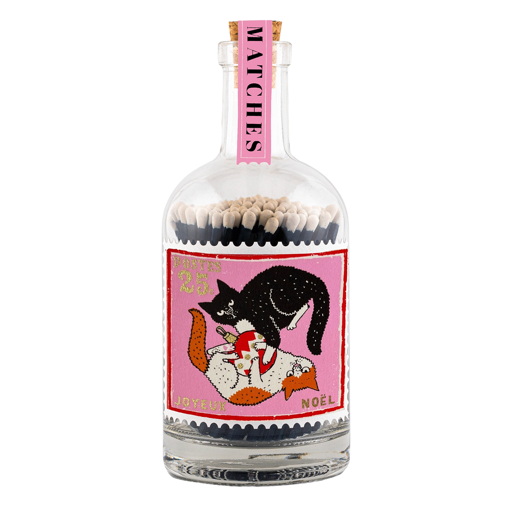 CHristmas Cats Match Bottle