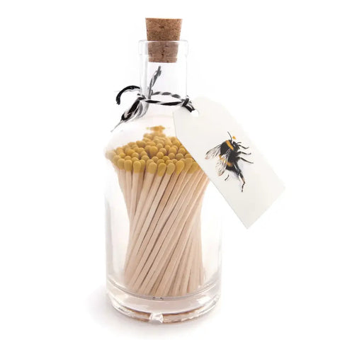 Match Bottle with Printed Bee Tag Matches