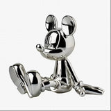 LEBLON SITTING MICKEY BY MARCEL WANDERS CHROMED SILVER