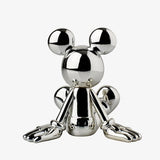 LEBLON SITTING MICKEY BY MARCEL WANDERS CHROMED SILVER