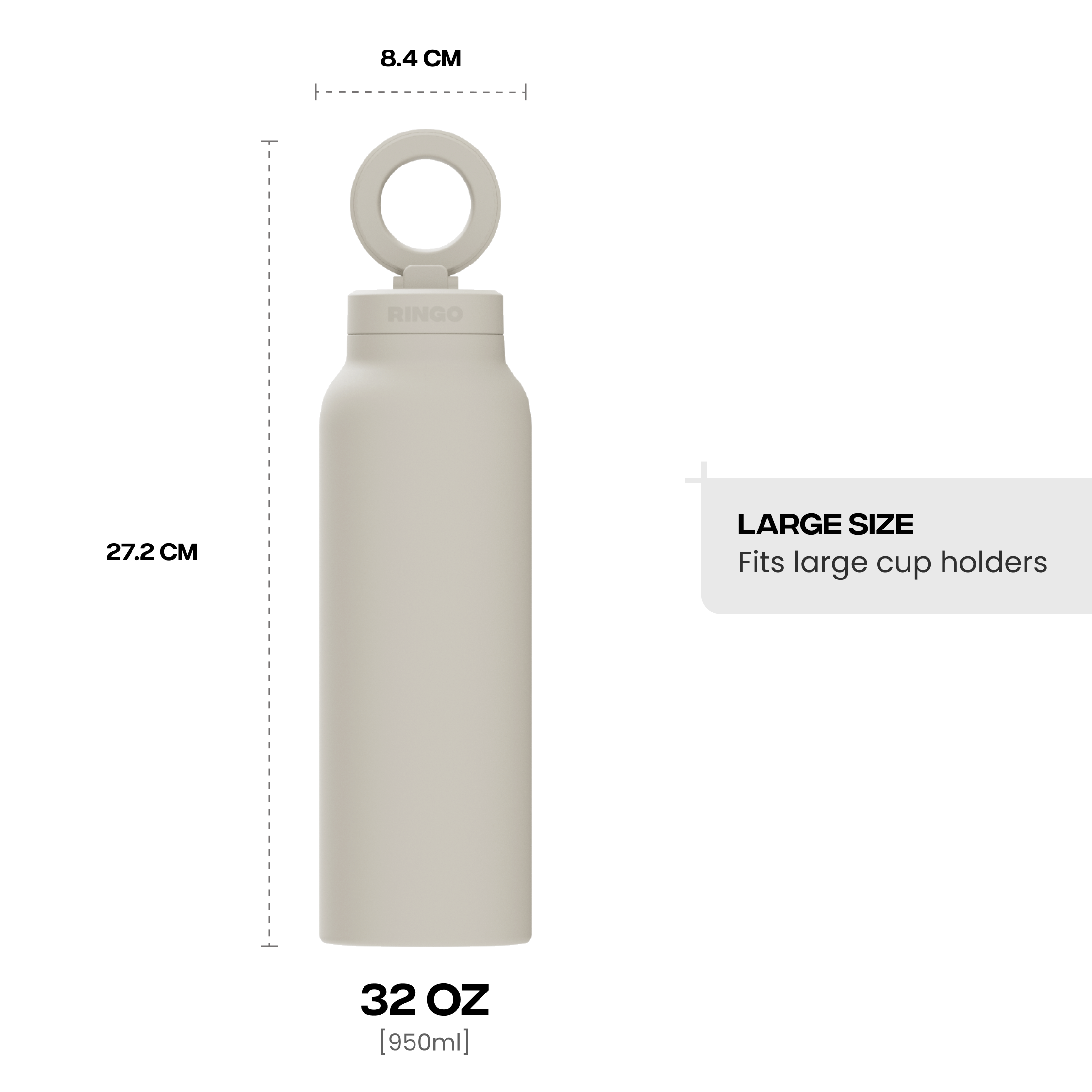 Ringo Water Bottle - Ivory