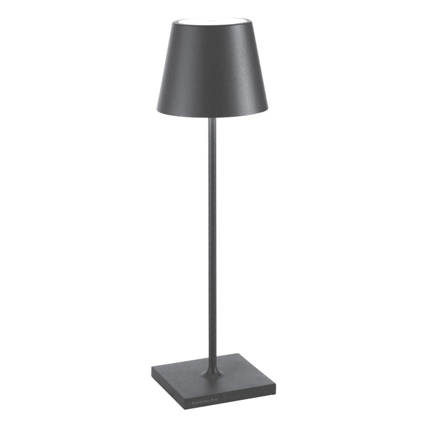 ZAFFERANO POLDINA PRO TABLE LAMP - GREY