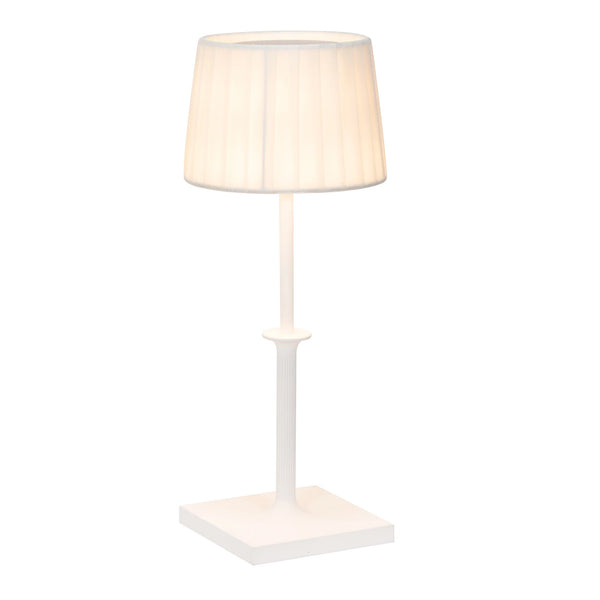 ZAFFERANO POLDINA CLASSIC TABLE LAMP - WHITE
