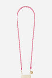 שרשרת לטלפון LOU 120cm golden carabiners & Fuchsia