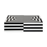 Large Op Art Lacquer Box