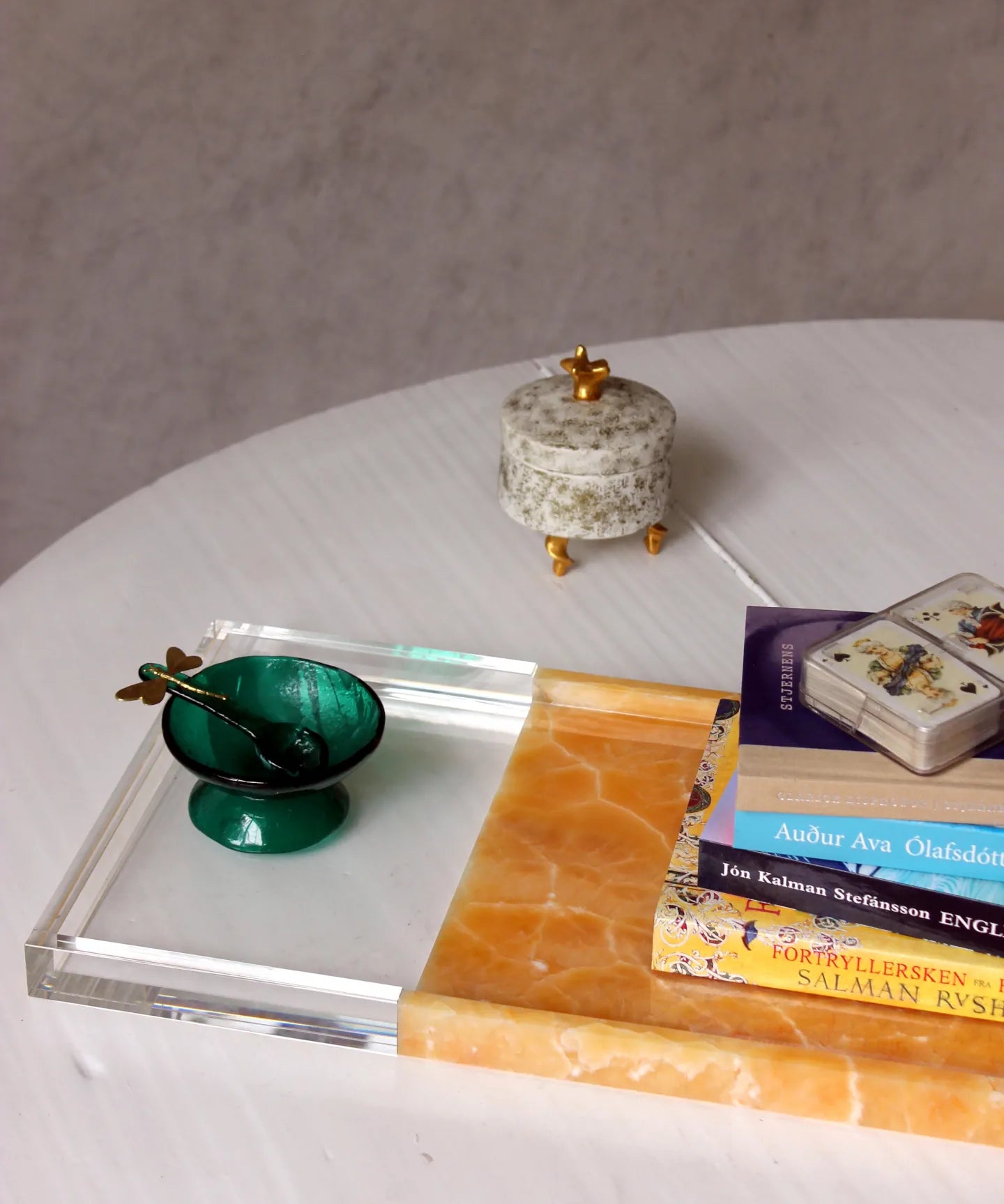 REFLECTIONS MAD TRAY LARGE Yellow/Onyx