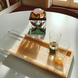 REFLECTIONS MAD TRAY LARGE Yellow/Onyx