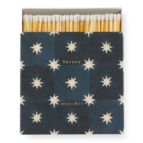 Navy Star Tile Matches by Wanderlust Paper Co.