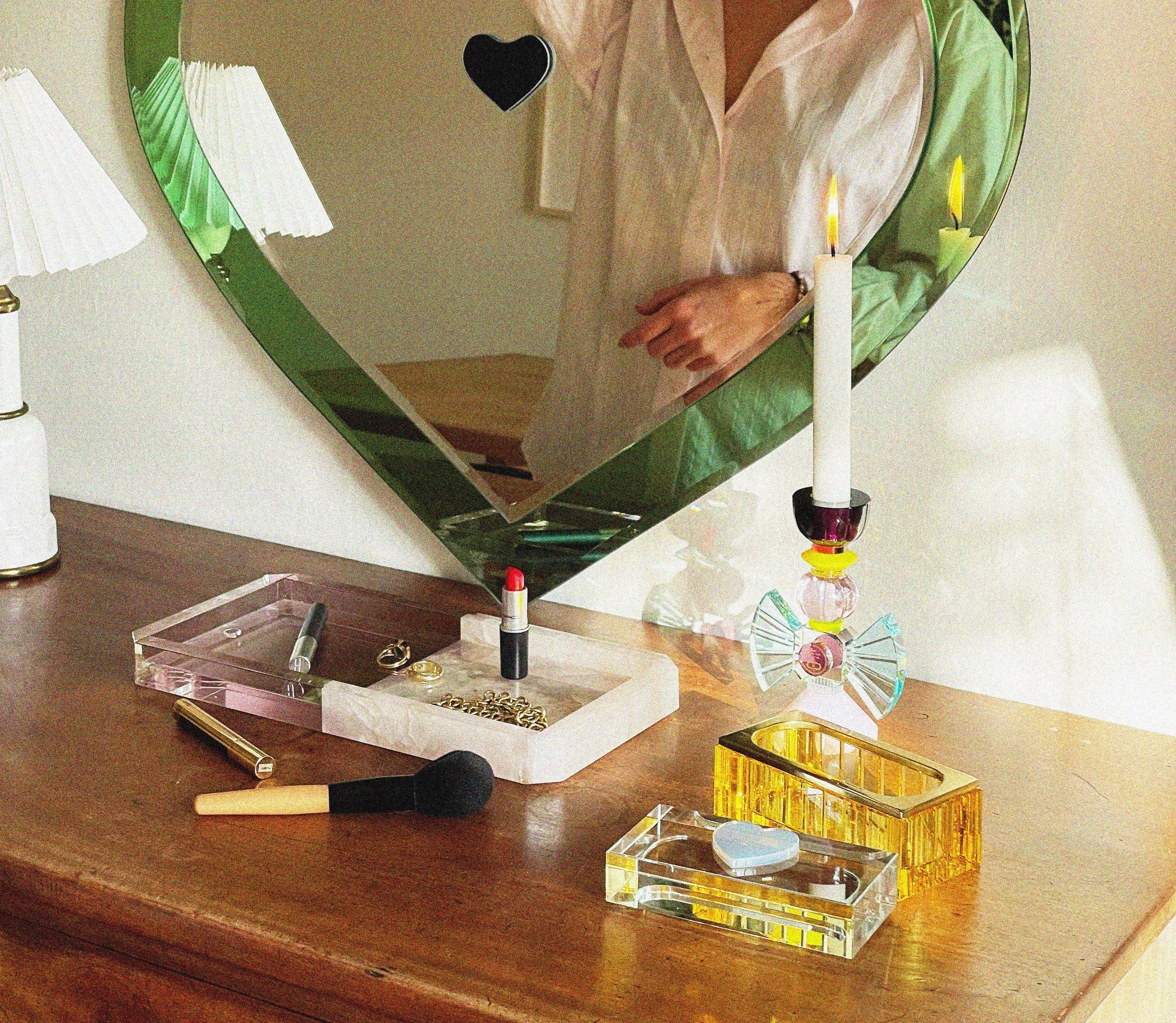 REFLECTIONS MAD TRAY SMALL Rose/Onyx
