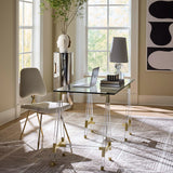 Jonathan Adler Atlas Split Vase - White/Gold - 29408