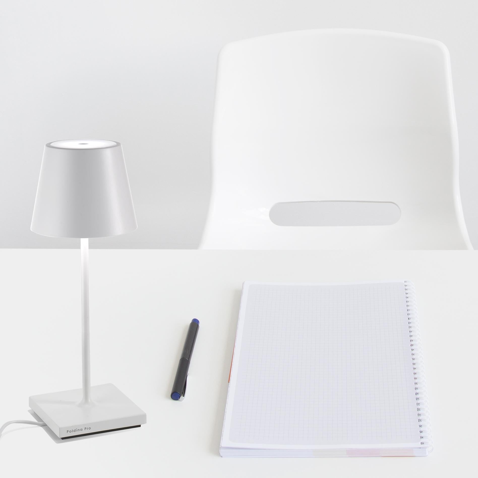 ZAFFERANO POLDINA MINI PRO TABLE LAMP - WHITE