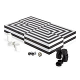 Jonathan Adler Op Art Backgammon Set  - Black/White