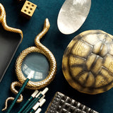 L'OBJET Snake Gold Magnifying Glass - Small (0.6 Kgs)