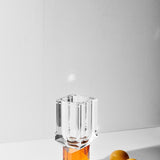 REFLECTIONS OHIO VASE Clear/Amber/Black