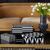 Op Art Box - Medium - Black/White